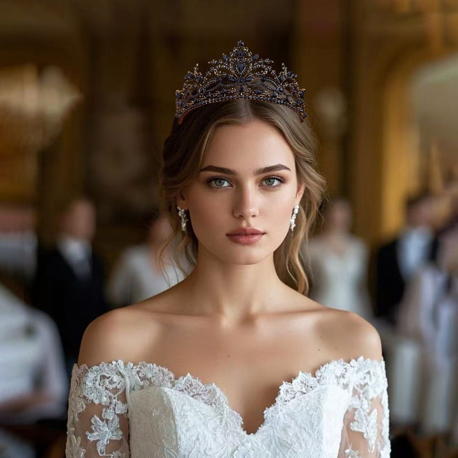 Women'S Hair Accessories Wedding - Bridal Crown Sparkling Tiara for Wedding