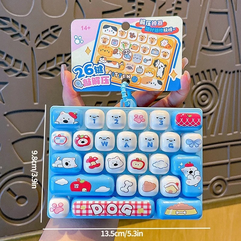 26-Grid Anti-Stress Keyboard K - Women'S Keychain Accessories review and price