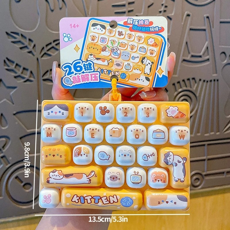 26-Grid Anti-Stress Keyboard K - Women'S Keychain Accessories review and price