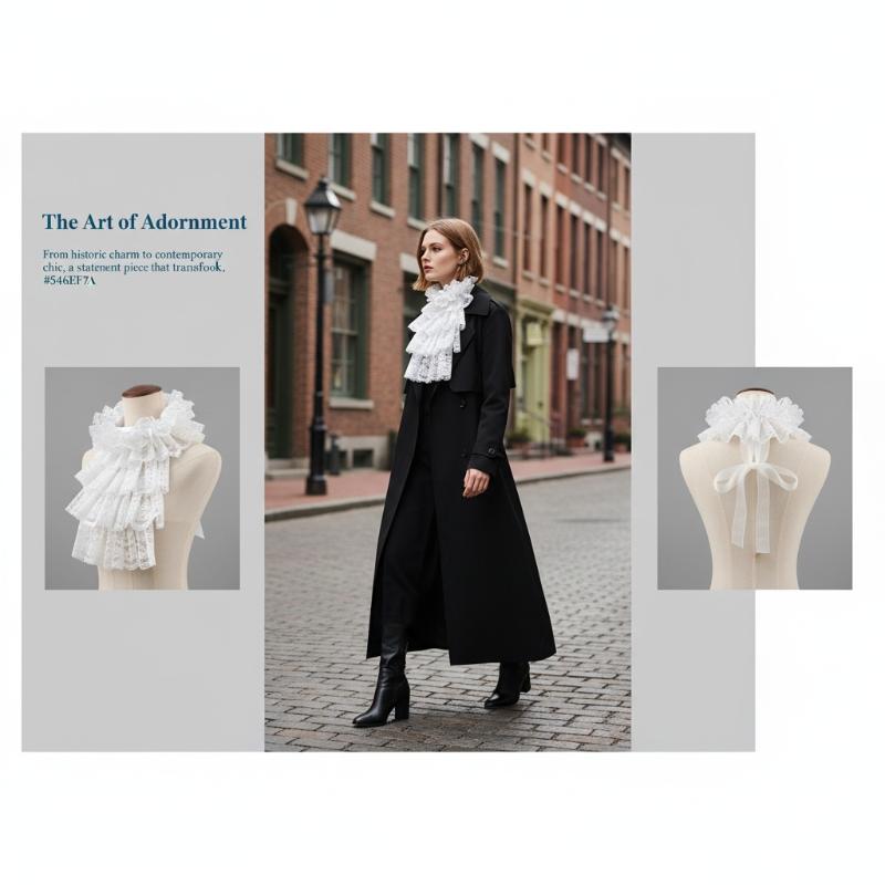 Elegant Detachable Lace Jabot  - Women'S Victorian Era Accessories review and price