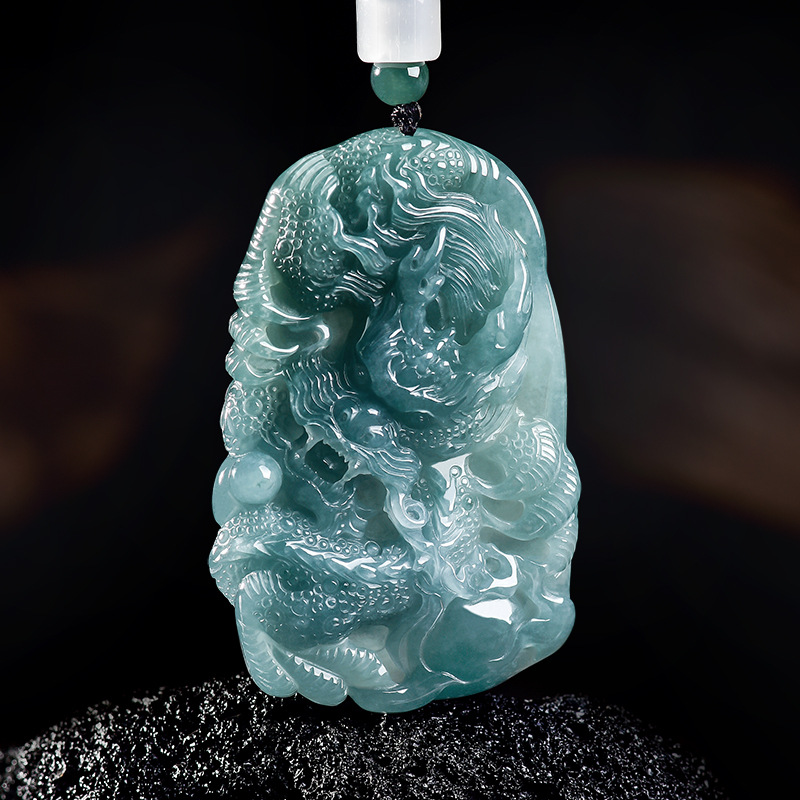 Natural Burmese Jadeite Dragon - Women'S Accessories And Jewelry review and price