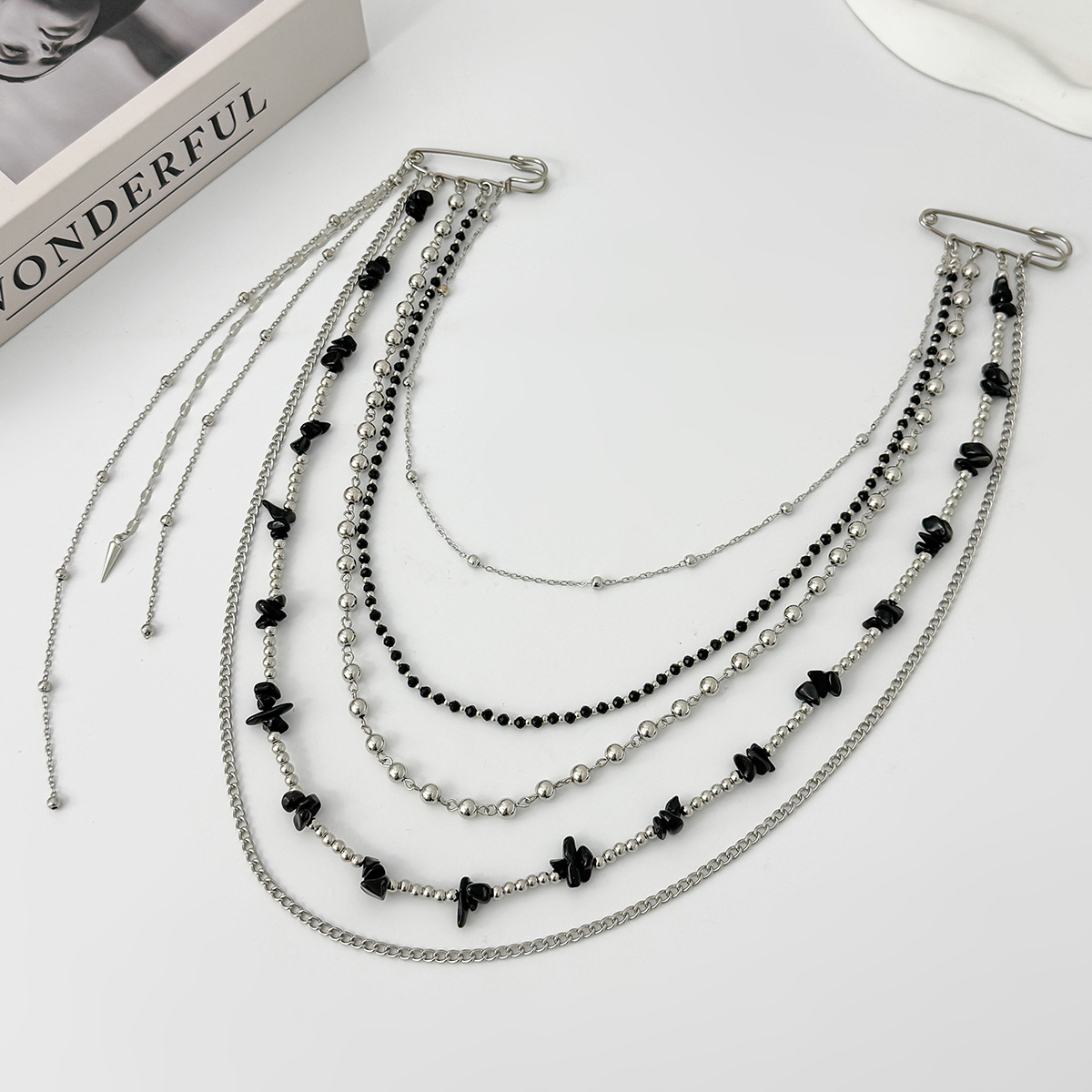 Punk Hip Hop Long Crystal Broo - Women'S Accessories And Jewelry review and price