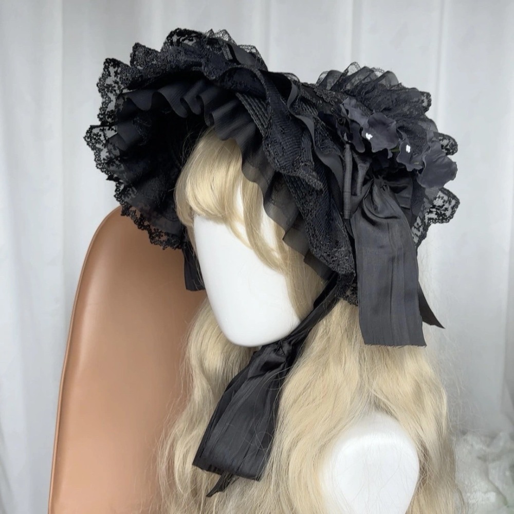 Gothic Lolita Straw Hat BNT Bl - Women'S Victorian Era Accessories review and price