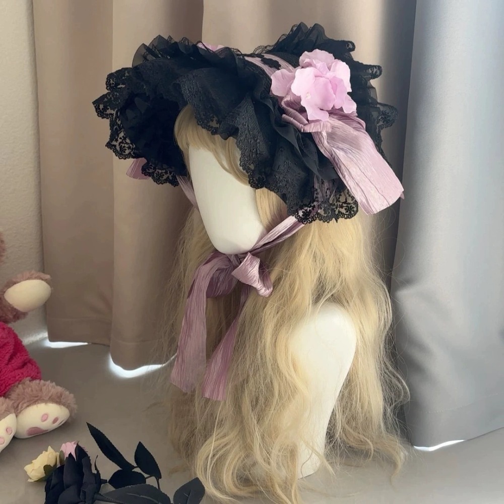 Gothic Lolita Straw Hat BNT Bl - Women'S Victorian Era Accessories review and price