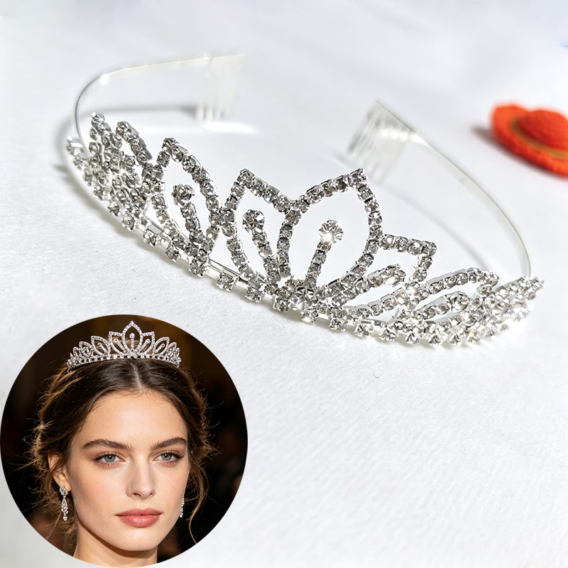 Silver Color Sparkling Rhinest - Women'S Hair Accessories Wedding review and price