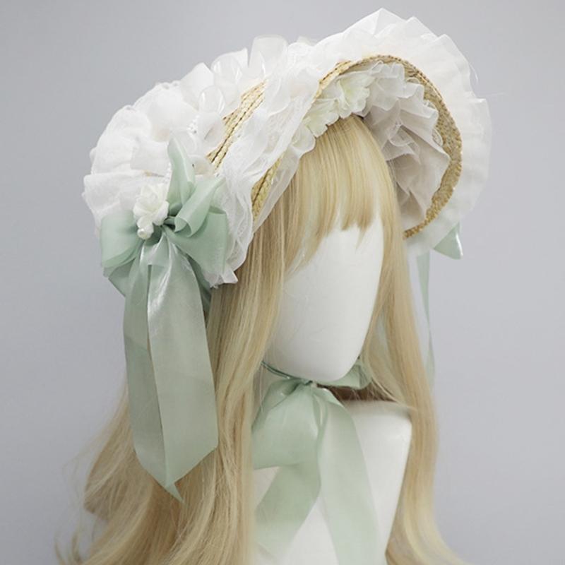 Y3NE Victorian Lace Bonnet Hat - Women'S Victorian Era Accessories review and price