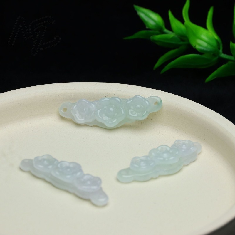 1pc Natural Jadeite Emerald Fl - Women'S Accessories And Jewelry review and price