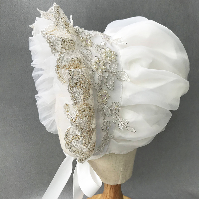 Victorian Bonnet Ruffles Villa - Women'S Victorian Era Accessories review and price