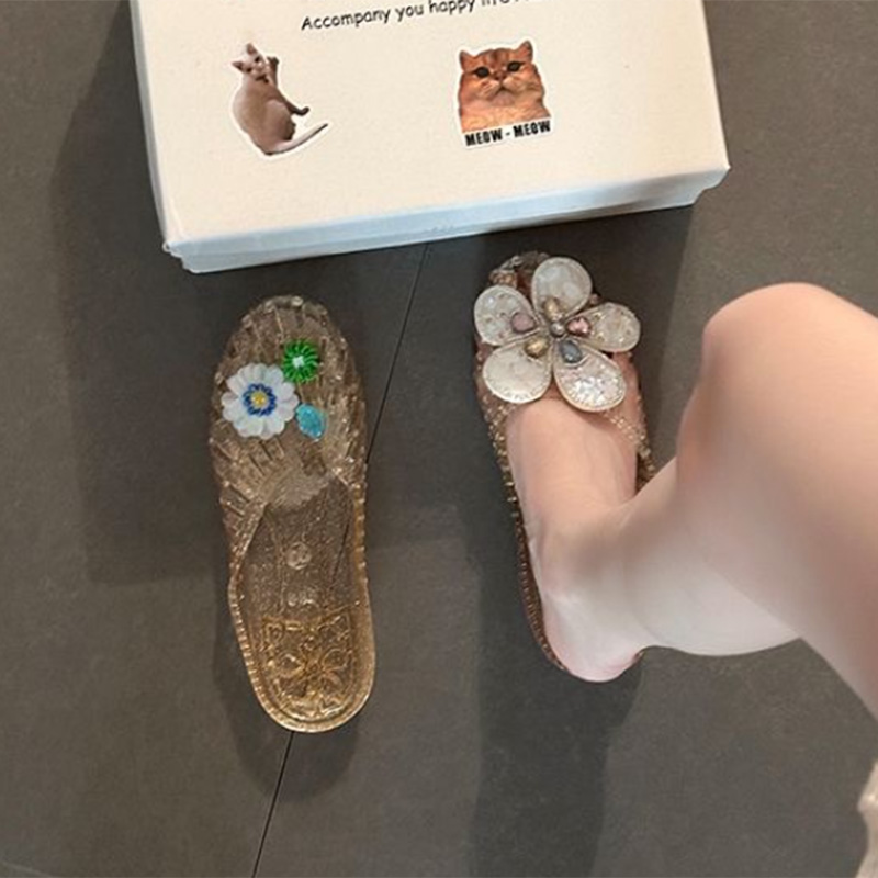 Korean Crystal Flower Jelly Sh - Women'S Accessories For Shoes review and price
