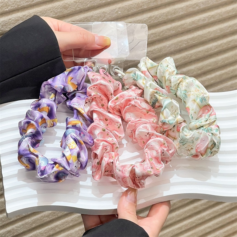 Women Silk Satin Scrunchies Un - Women'S Keychain Accessories review and price