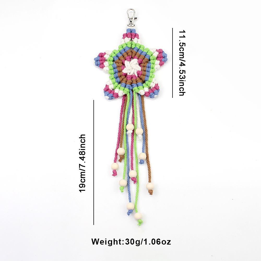 Boho Pentagram Tassel Pendant  - Women'S Keychain Accessories review and price