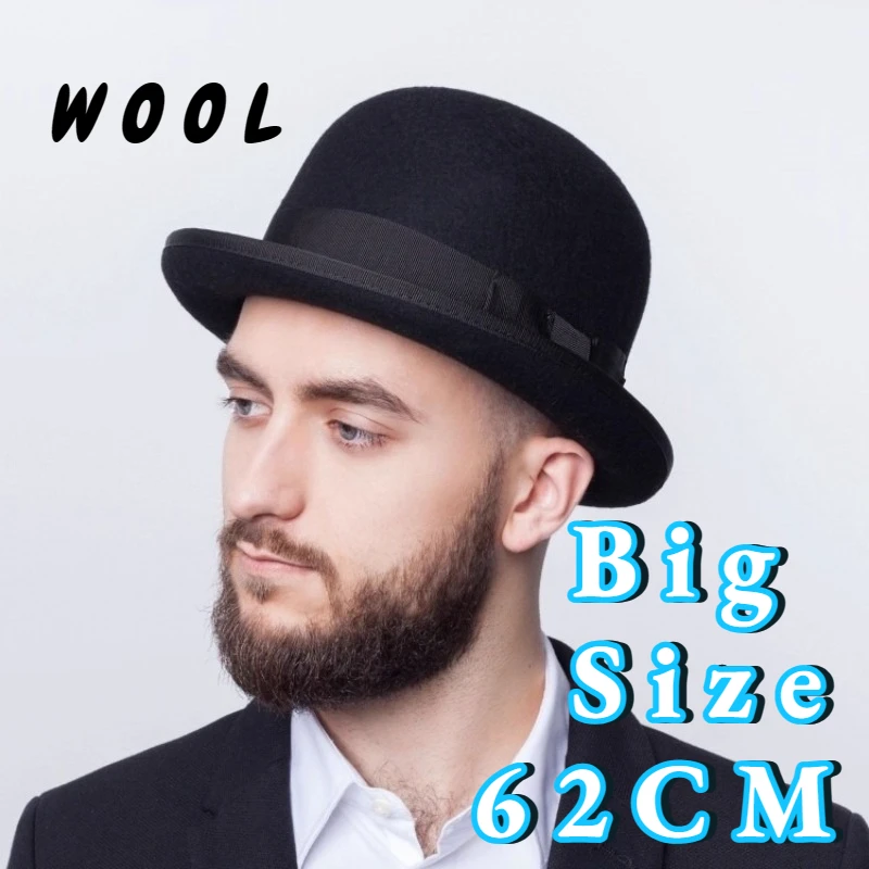 100% Wool Bowler Hat for Men B - Women'S Victorian Era Accessories review and price