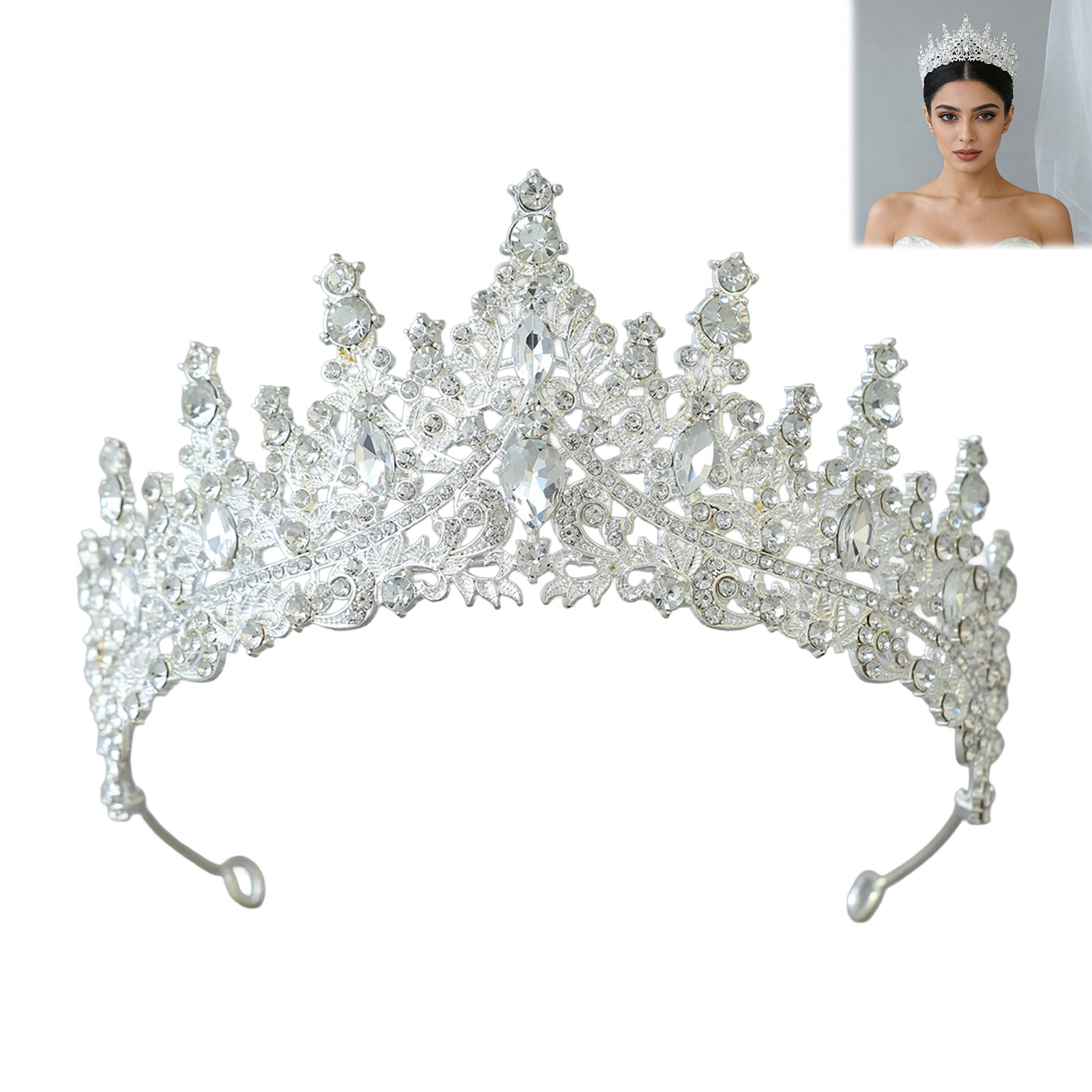 Bridal Headpiece Sparkling Rhi - Women'S Hair Accessories Wedding review and price
