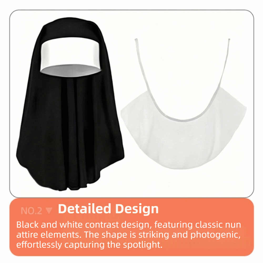 1/3Pcs Creative Nun Costume Se - Women'S Victorian Era Accessories review and price