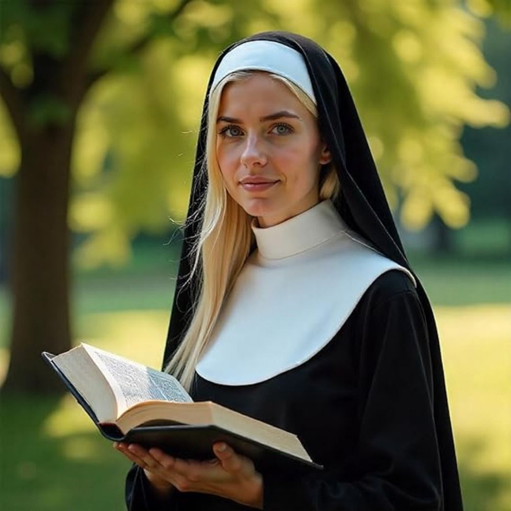 1/3Pcs Creative Nun Costume Se - Women'S Victorian Era Accessories review and price